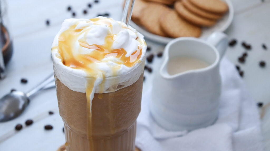 Caramel iced coffee