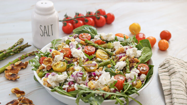 Goat Cheese and Asparagus Salad